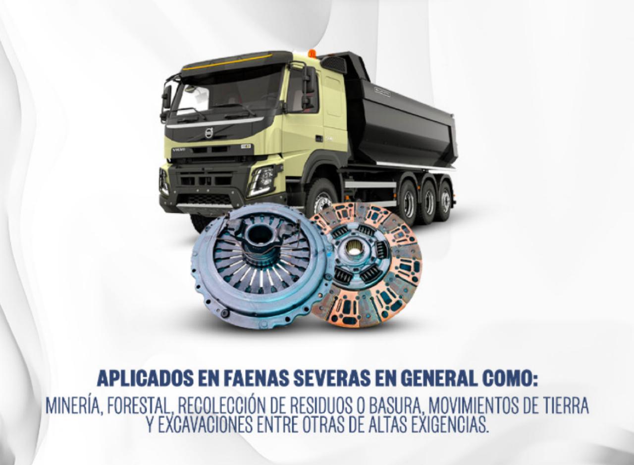 Kit de Embrague para Camión Volvo FMX 400 -420-440-460 Eaton SD 430 para Faenas Agresivas - Cerámico.