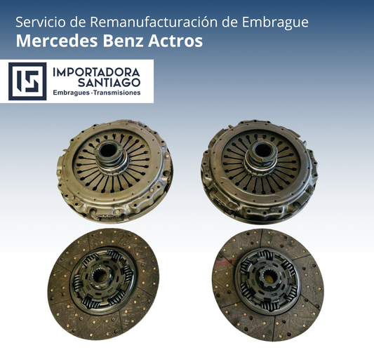 Reparación de Embrague Mercedes-Benz Actros 3336 / 4144 Doble Disco – Importadora Santiago