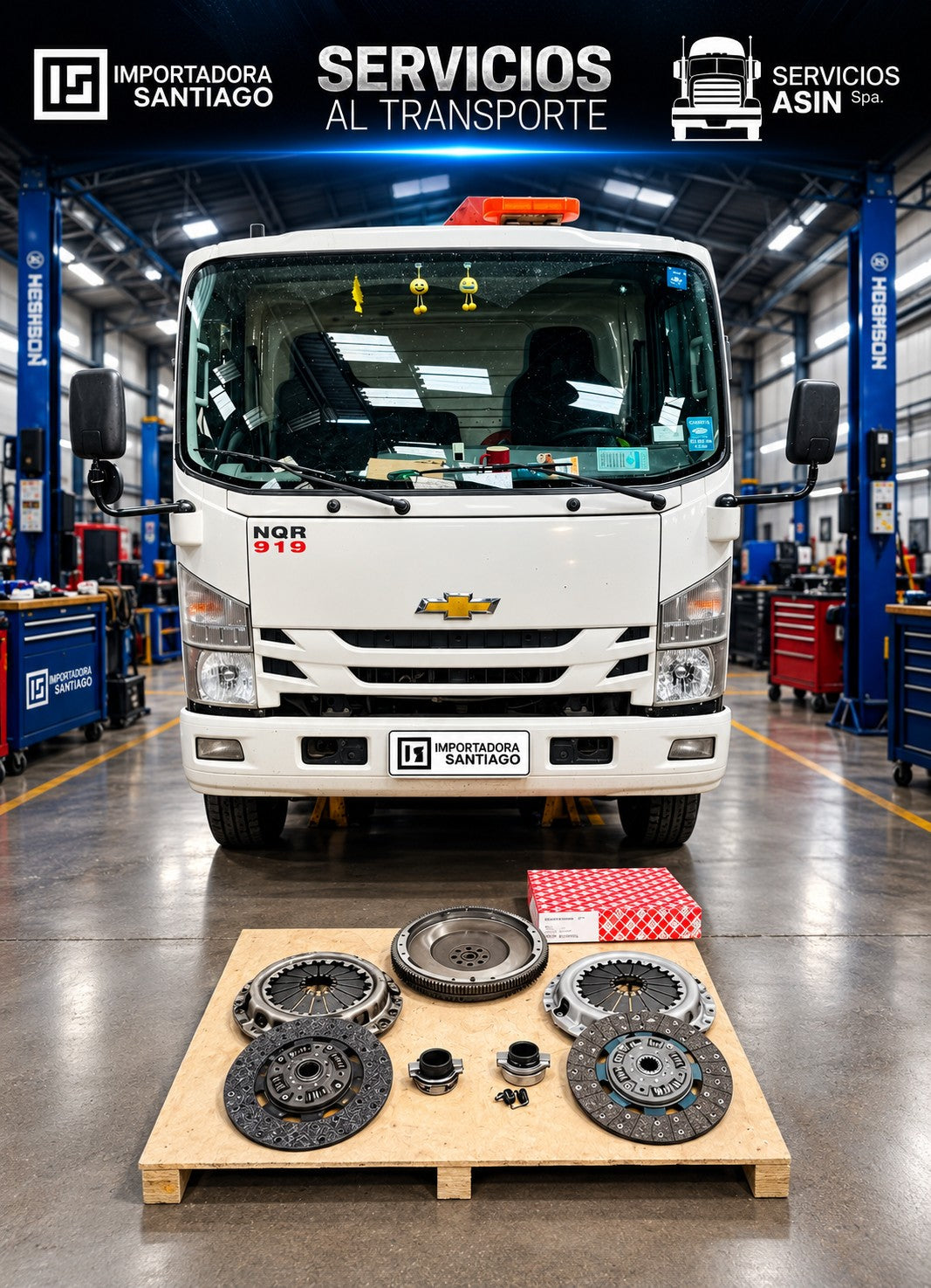 Reparación de Embrague Chevrolet NQR 919 con Kit AVL Krafttechnik
