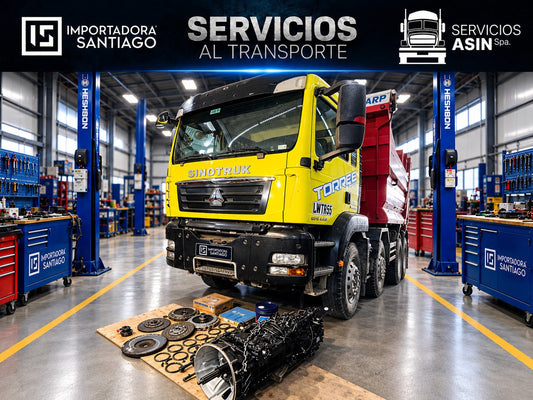 Reparación de Caja ZF y Embrague Sinotruk C7H 440 en Santiago