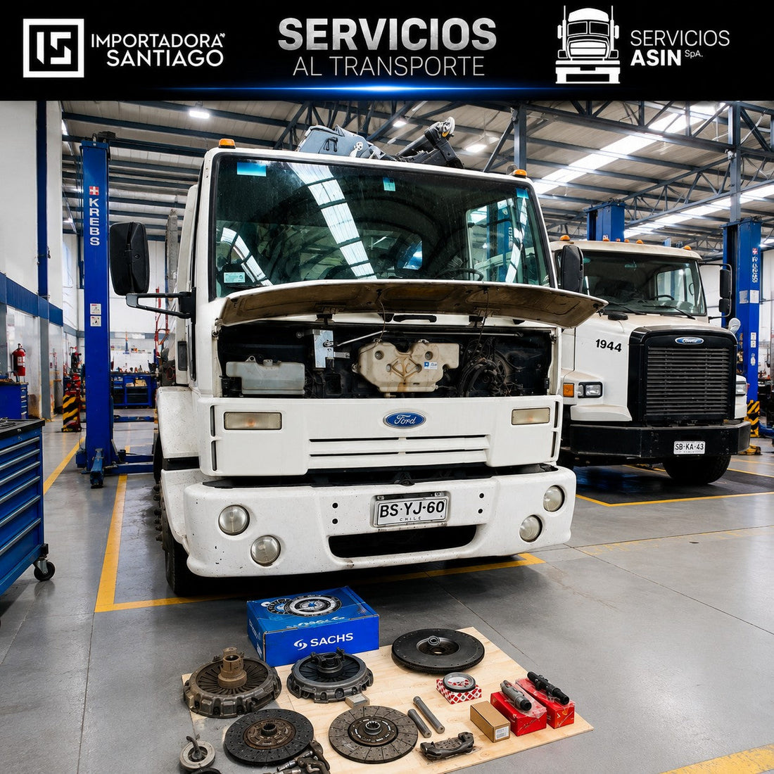 Reparación Correctiva de Embrague Ford Cargo 1717E | Kit Sachs Original