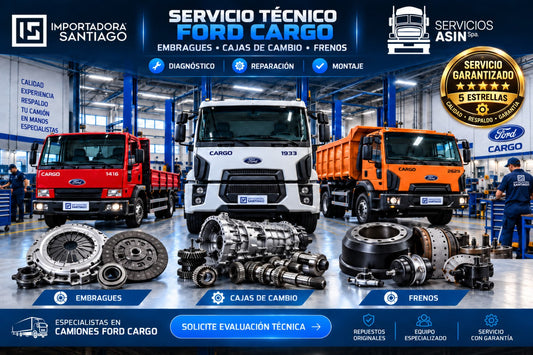 Servicio Técnico de Embragues, Cajas de Cambio y Frenos Ford Cargo