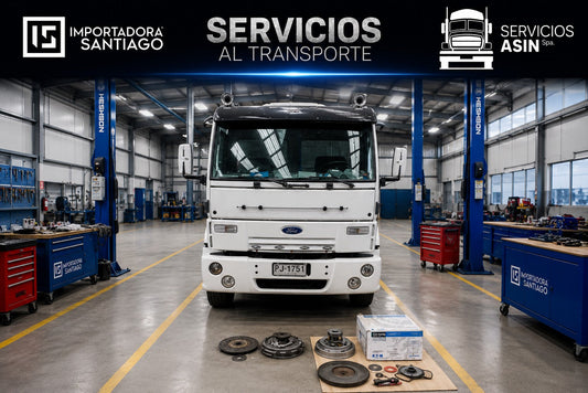 Ford Cargo 1416 en reparación correctiva de embrague en Importadora Santiago