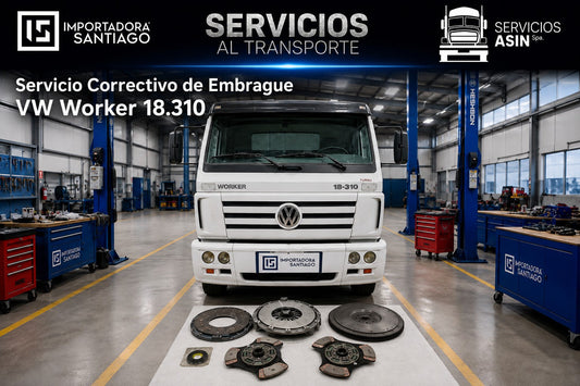 Servicio Correctivo de Embrague Volkswagen Worker 18.310 | Caja ZF