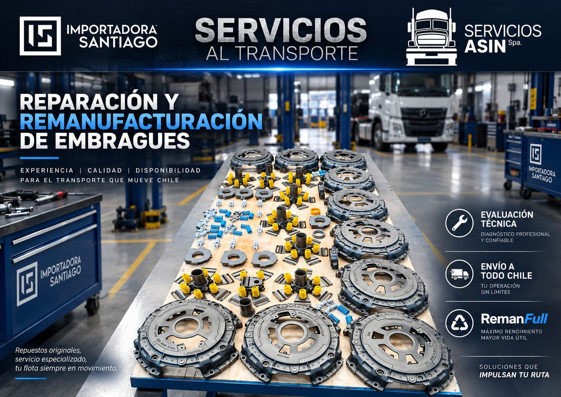 Reparación y Remanufacturación de Embragues con Envío a Todo Chile