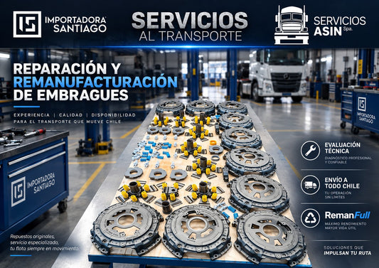 Reparación y remanufacturación de embragues RemanFull con envío a todo Chile | Importadora Santiago