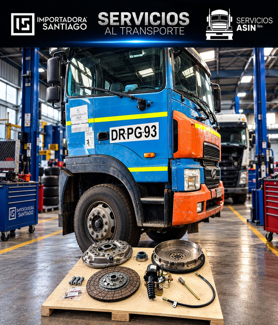 Reparación de Embrague Hyundai HD 170 con Volante Nuevo