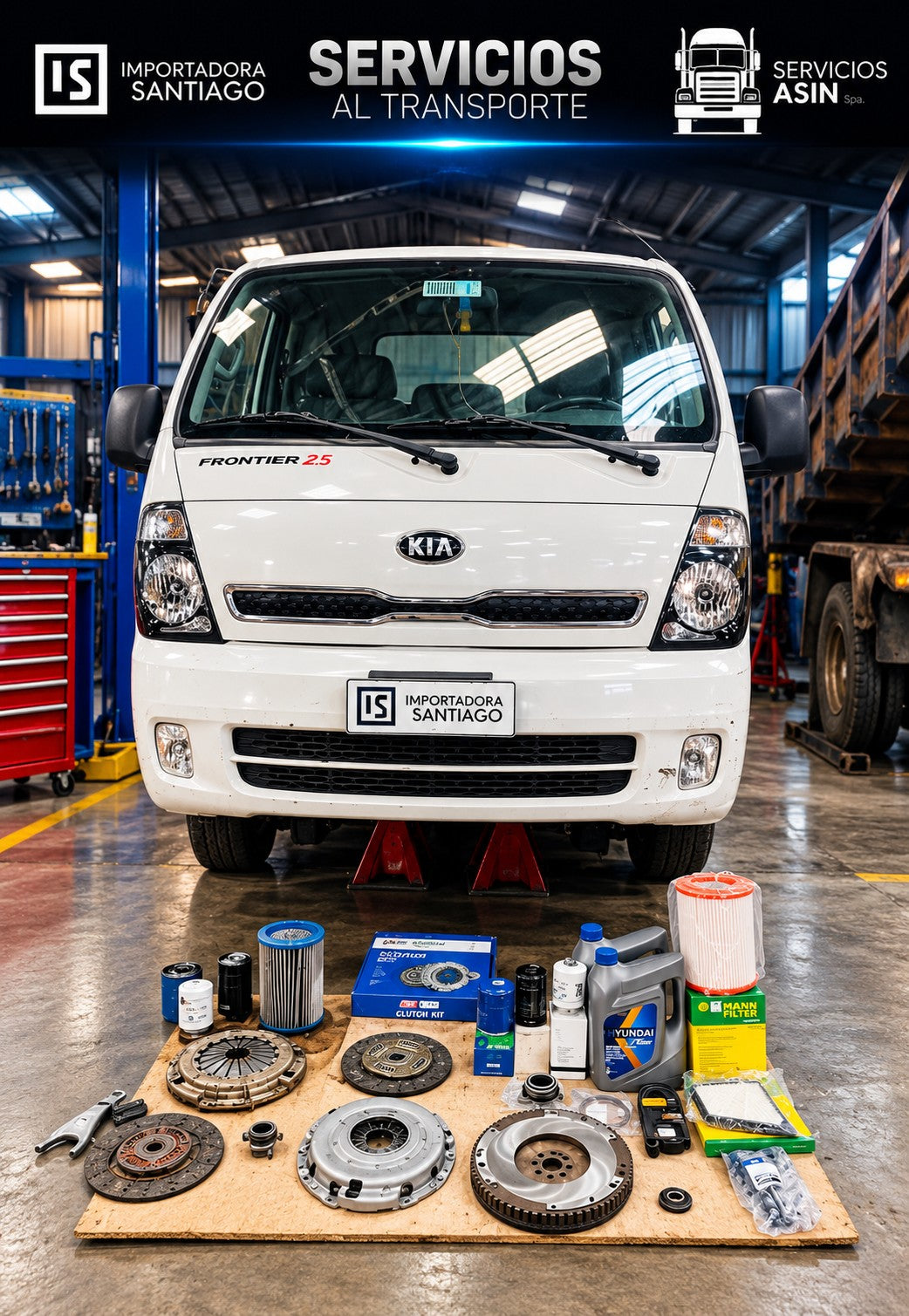 Reparación de Embrague y Mantención Kia Frontier 2.5 con Kit Valeo