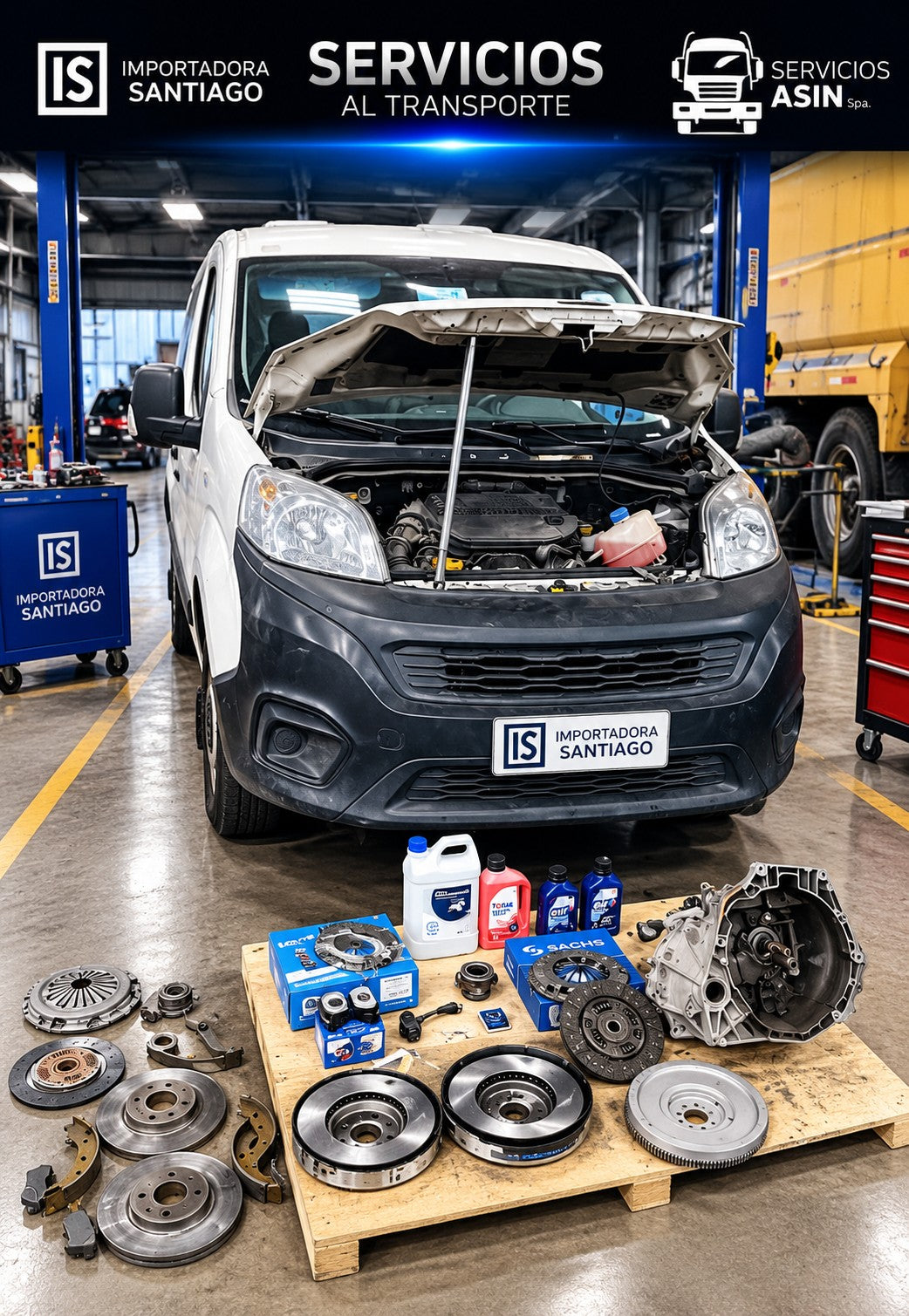 Mantención, Embrague y Frenos Fiat Fiorino City para Revisión Técnica