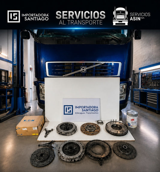 Reparación correctiva de embrague Volvo FH12 con Eaton 430 mm en Santiago | Importadora Santiago
