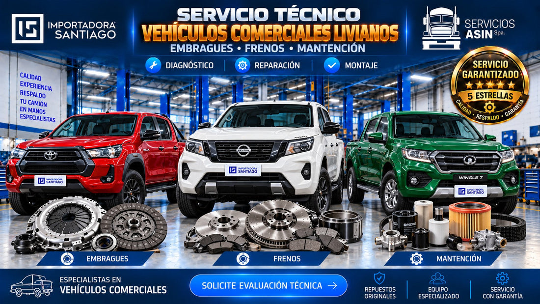 Embragues, Frenos y Mantención de Vehículos Comerciales Livianos