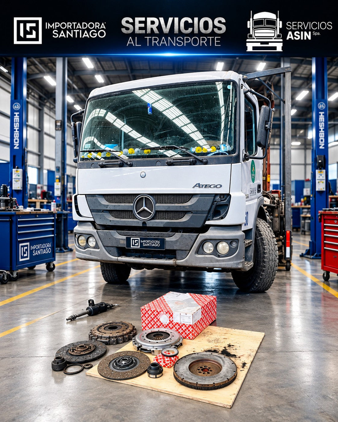 Reparación de Embrague Mercedes-Benz Atego 1726 con Kit Febi