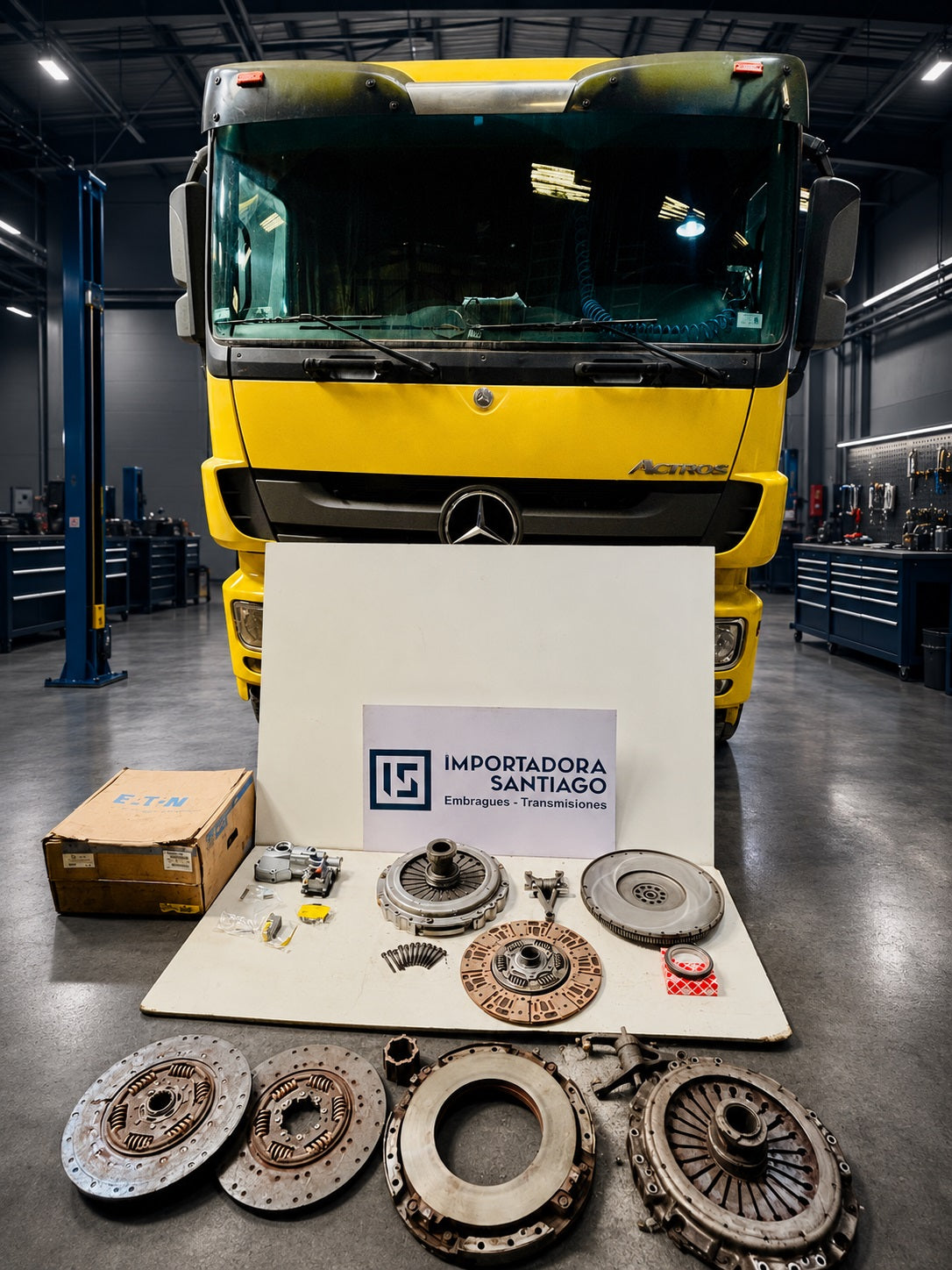 Mercedes-Benz Actros 1846 LS ingresado para reparación de embrague en Santiago