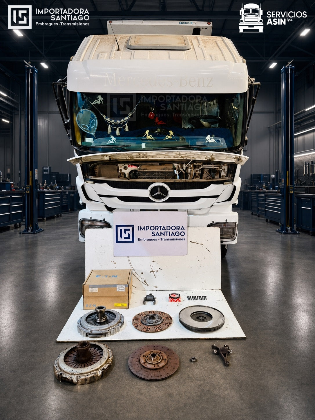 Reparación Correctiva de Embrague Mercedes-Benz Axor 3131K en Santiago