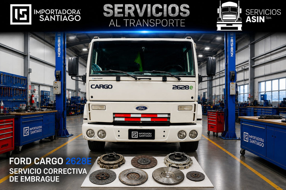 Reparación Correctiva de Embrague Ford Cargo 2628e con Volante Nuevo en Santiago