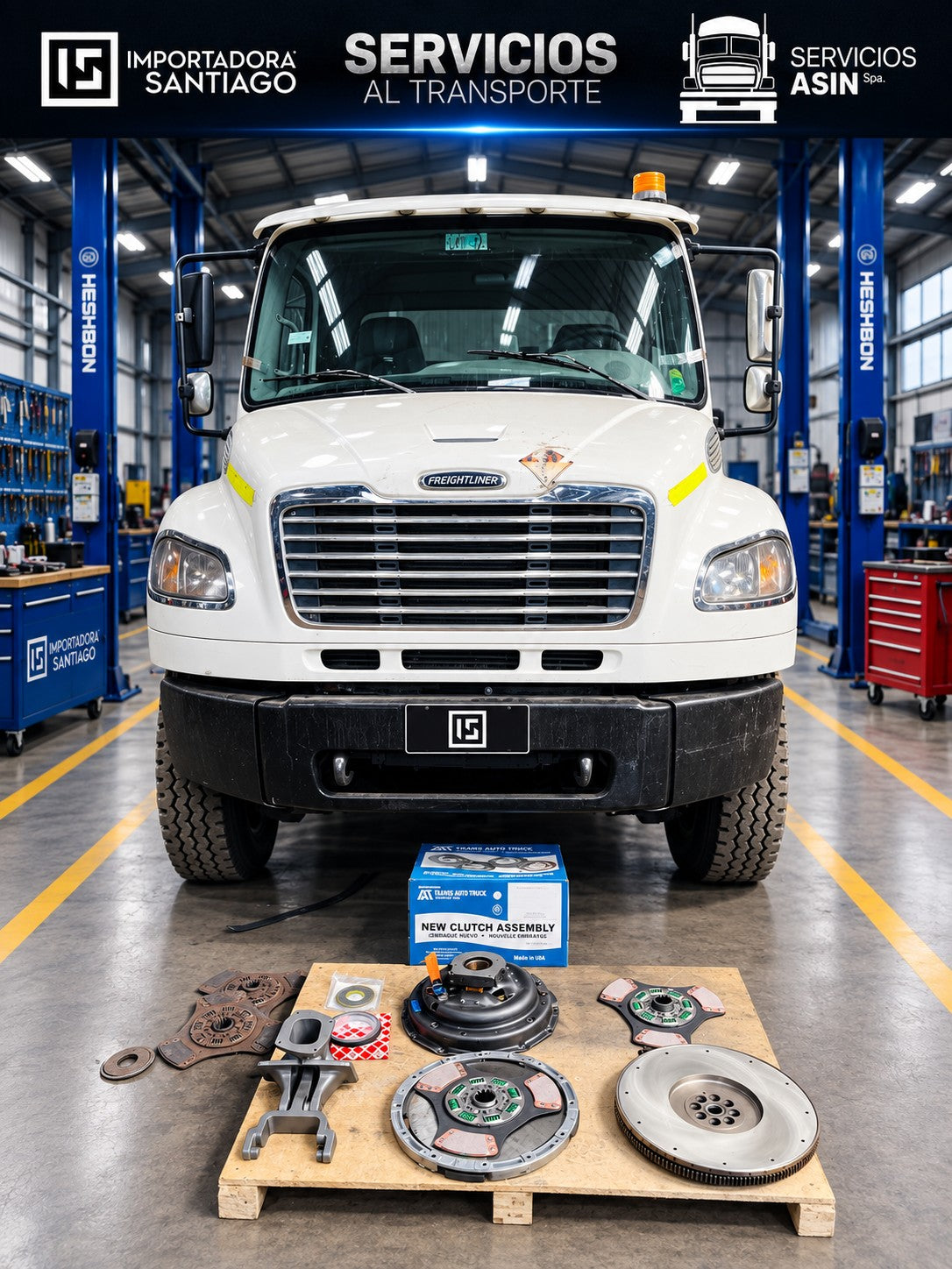 Reparación de Embrague Freightliner M2-106 con Kit Illinois