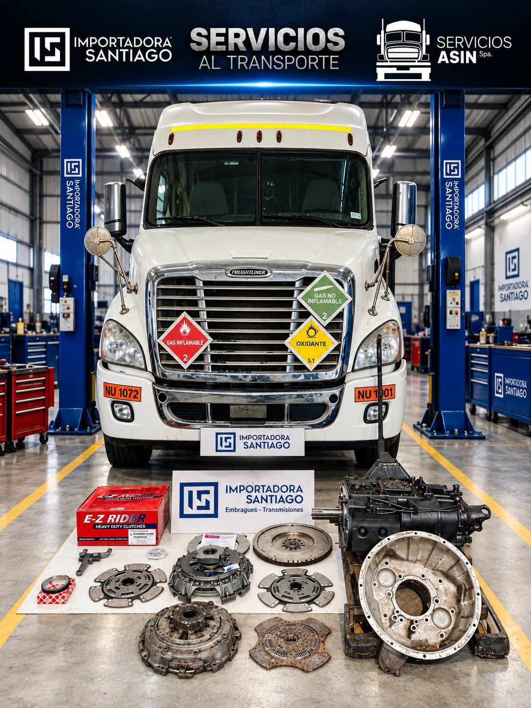 Reparación Caja Eaton Fuller y Embrague Freightliner Cascadia CA113