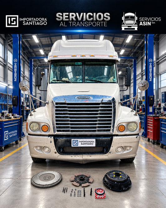 Reparación correctiva de embrague en camión Freightliner Century CL 120 Automático UltraShift